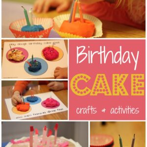 Birthday Cake Crafts & Activities {November BabbaBox}