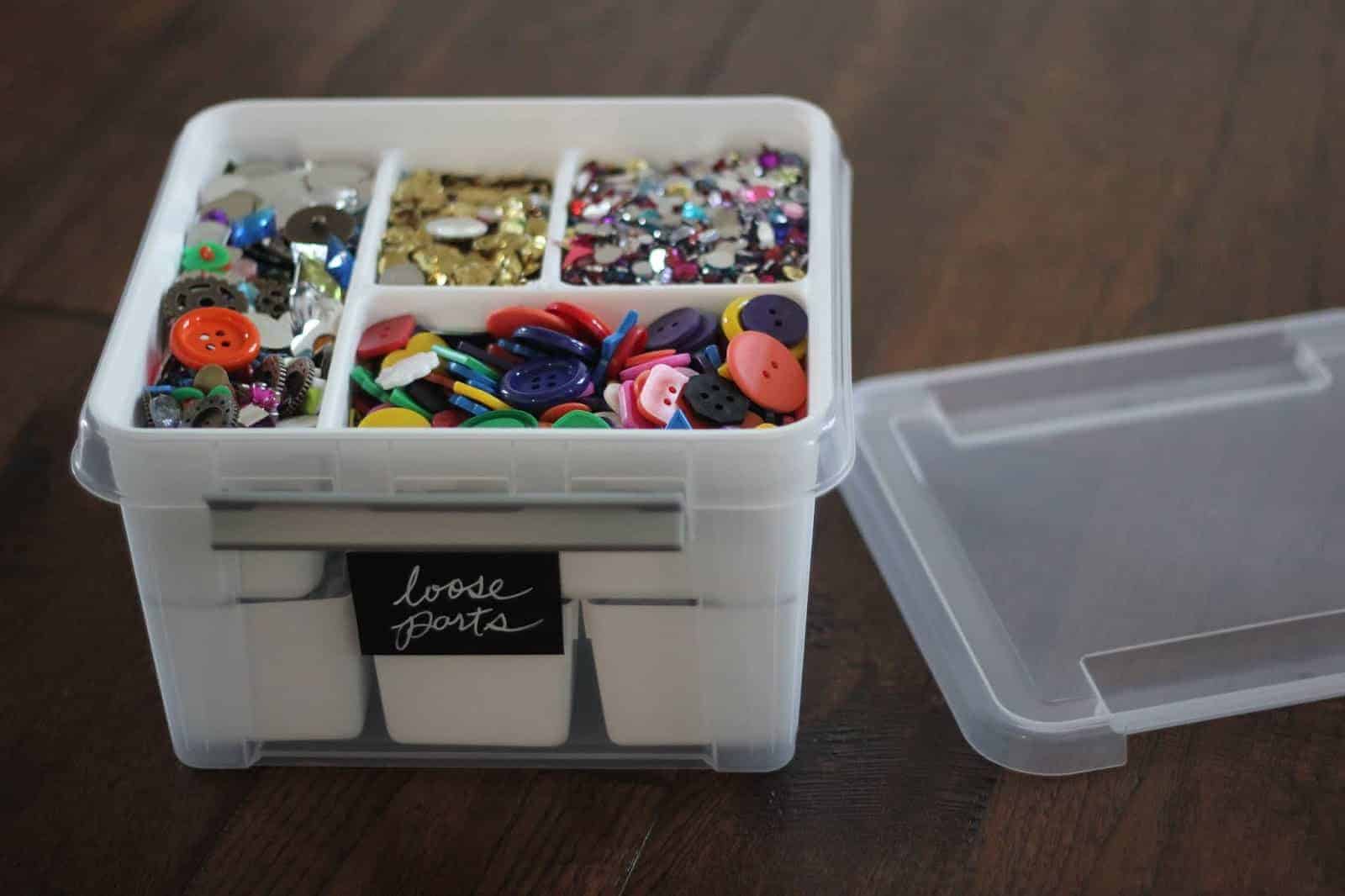 kids craft storage & organization