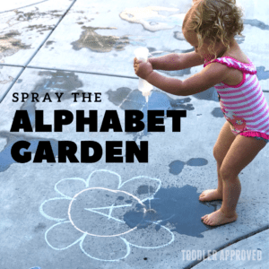 Spray the Alphabet Garden for Toddlers