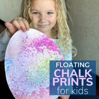 floating chalk print for kids