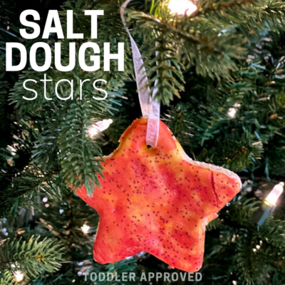 salt dough star ornament
