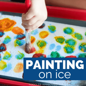 Ice Painting Art Activity for Kids