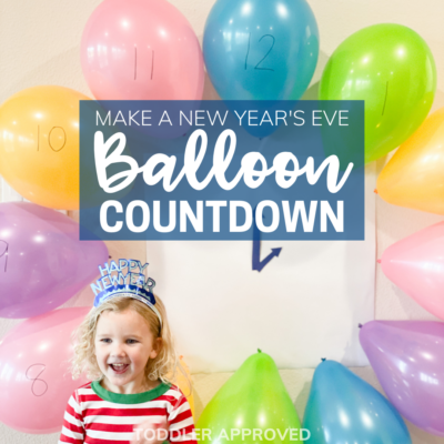 balloon clock countdown for New Year's Eve