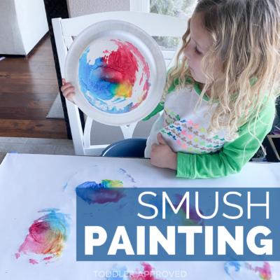 easy painting activity with paper plates