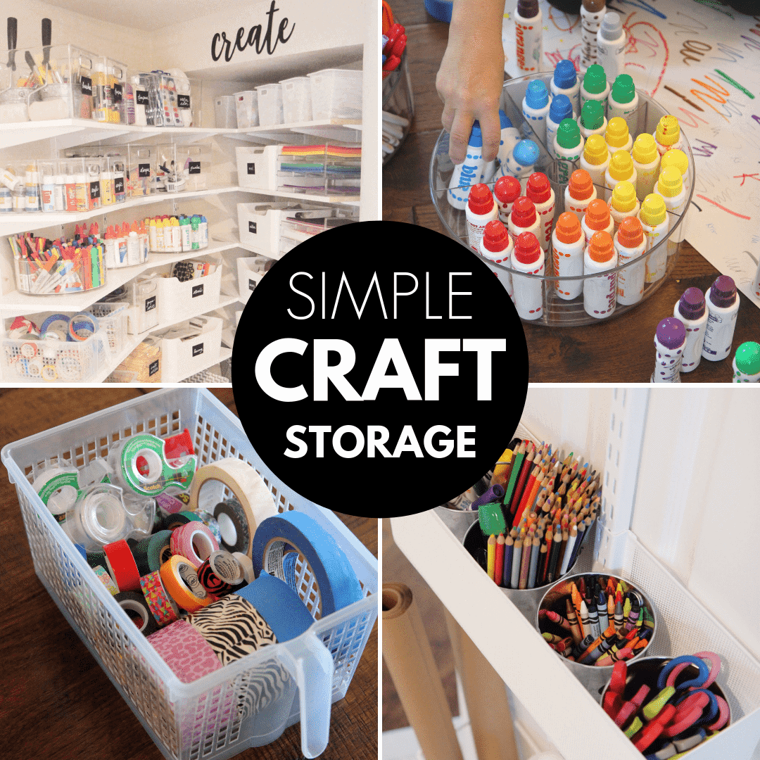 kids craft storage & organization tips