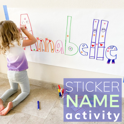 name art for preschoolers
