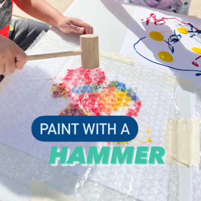 toddler hammer art activity